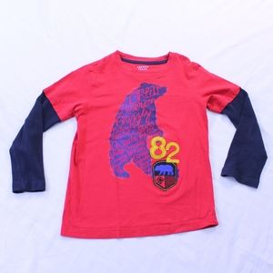 NWOT French Toast Red/Navy Long Sleeve Tee